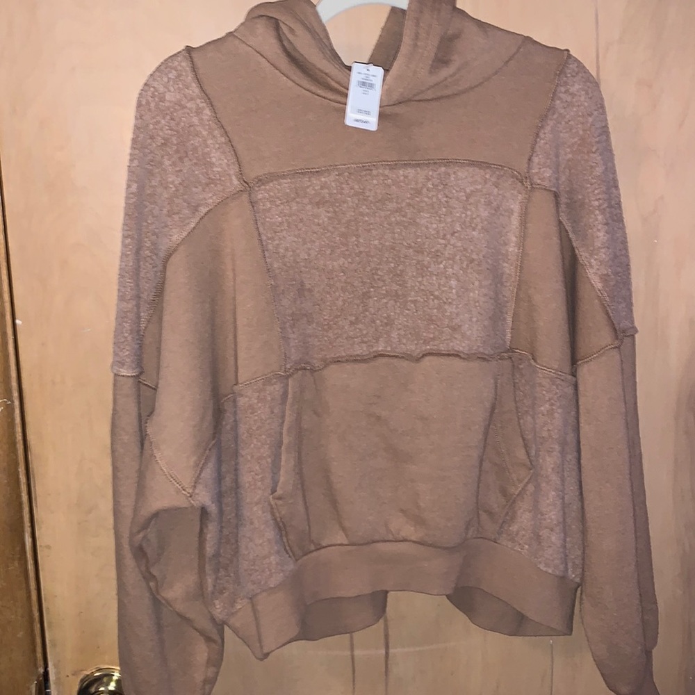 Aerie sweatshirt with tags. Orange/tan color. Size S